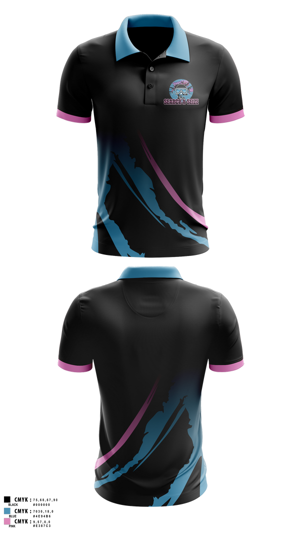 Short Sleeve Performance Polo, SearchNSeize, Swimming, Teamtime, Team time, sublimation, custom sports apparel, team uniforms, spirit wear, spiritwear, sports uniforms, custom shirts, team store, custom team store, fundraiser sports, apparel fundraiser