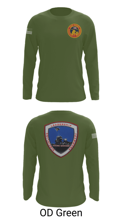 Lancaster County Young Marines 89976049 Long Sleeve Performance Shirt - 46