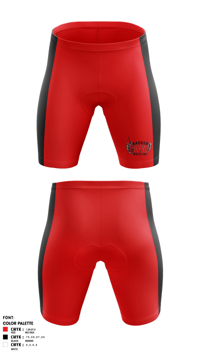 Badger Youth Wrestling Club 17297519 Men's Compression Shorts - 1