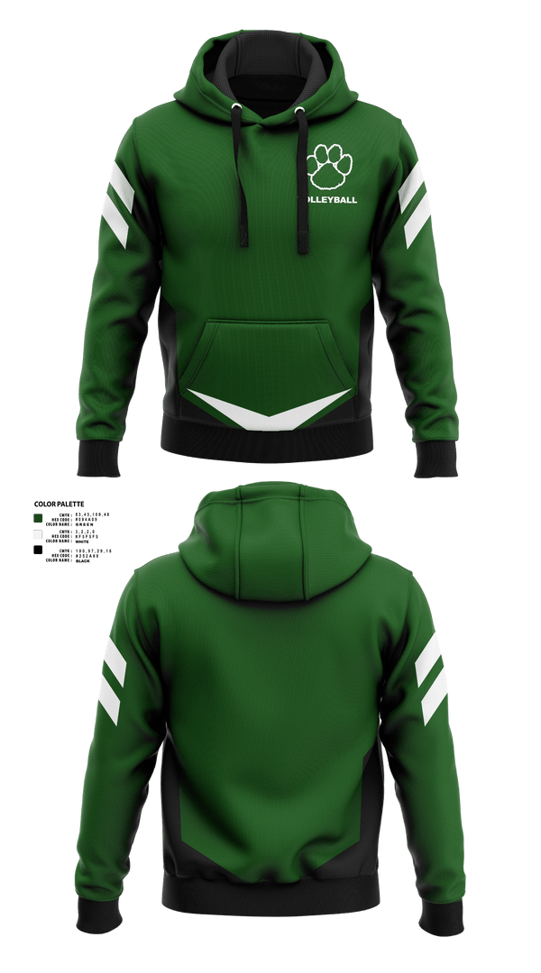 Hoodie, Panthers Volleyball, Women's Volleyball, Teamtime, Team time, sublimation, custom sports apparel, team uniforms, spirit wear, spiritwear, sports uniforms, custom shirts, team store, custom team store, fundraiser sports, apparel fundraiser