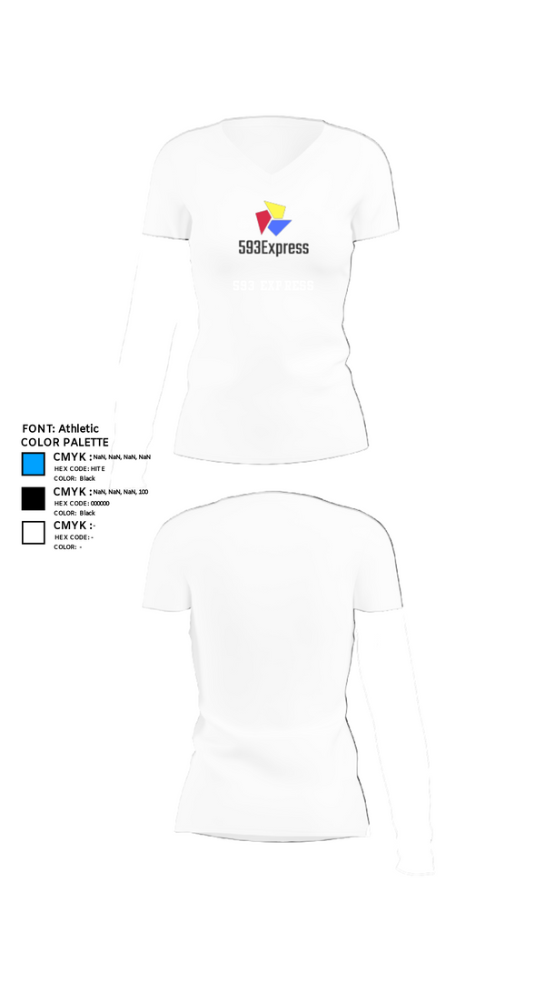 Womens Short Sleeve Vneck Shirt, 593 Express, , Teamtime, Team time, sublimation, custom sports apparel, team uniforms, spirit wear, spiritwear, sports uniforms, custom shirts, team store, custom team store, fundraiser sports, apparel fundraiser