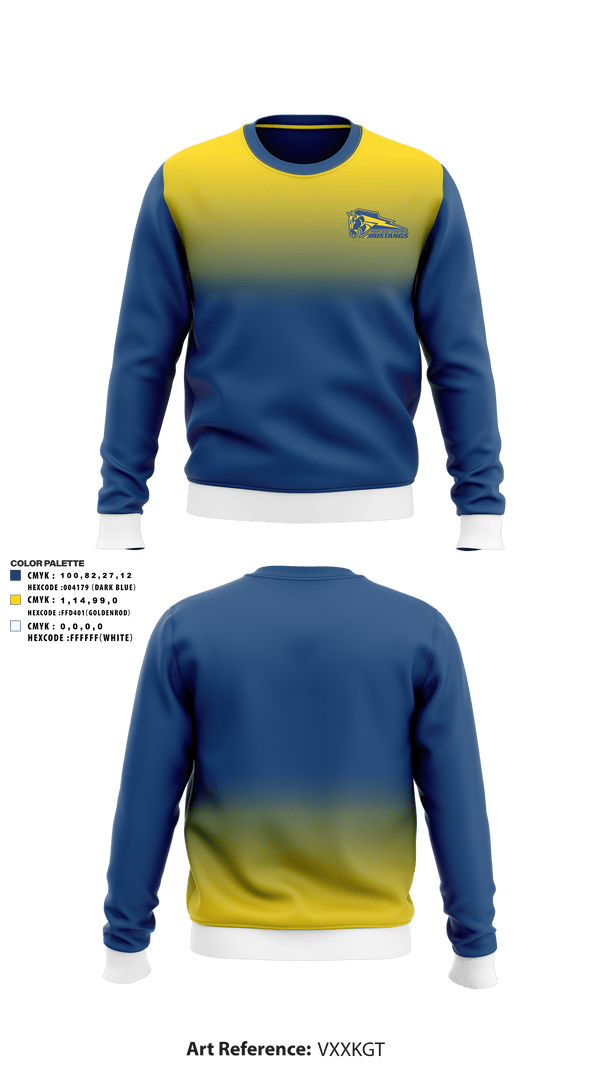 Crew Neck Sweatshirt, Mustangs, Bowling, Teamtime, Team time, sublimation, custom sports apparel, team uniforms, spirit wear, spiritwear, sports uniforms, custom shirts, team store, custom team store, fundraiser sports, apparel fundraiser