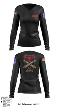 BRAVO BULLS 37560351 Women's Long Sleeve V-neck Shirt - 9