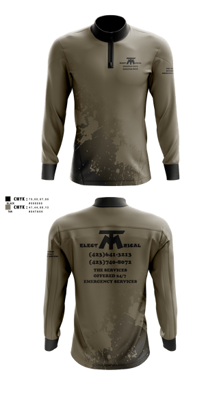 Quarter Zip Jacket, MT ELECTRICAL SERVICES, , Teamtime, Team time, sublimation, custom sports apparel, team uniforms, spirit wear, spiritwear, sports uniforms, custom shirts, team store, custom team store, fundraiser sports, apparel fundraiser