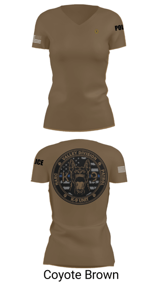 Womens Short Sleeve Vneck Shirt, VALLEY K9, , Teamtime, Team time, sublimation, custom sports apparel, team uniforms, spirit wear, spiritwear, sports uniforms, custom shirts, team store, custom team store, fundraiser sports, apparel fundraiser