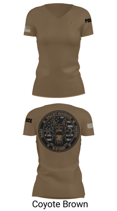 VALLEY K9 75951631 Women's Short Sleeve V-neck Shirt - 8