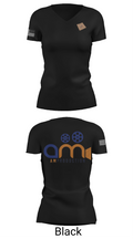 AM PRODUCTION 13584295 Women's Short Sleeve V-neck Shirt - 38