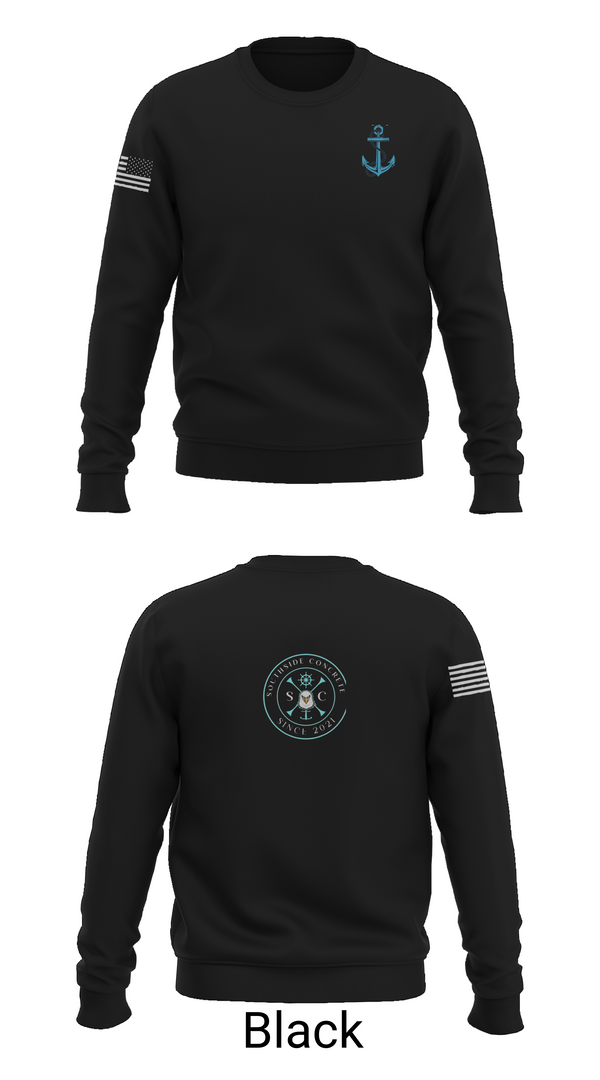 Crew Neck Sweatshirt, SOUTHSIDE CONCRETE, , Teamtime, Team time, sublimation, custom sports apparel, team uniforms, spirit wear, spiritwear, sports uniforms, custom shirts, team store, custom team store, fundraiser sports, apparel fundraiser