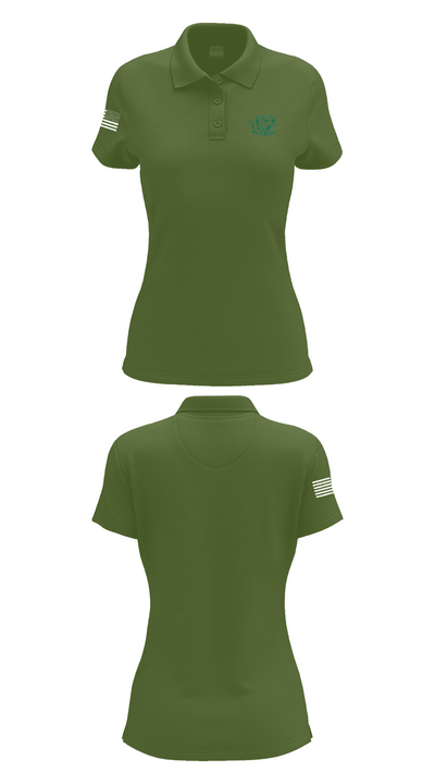 Wayland Union Middle School Wrestling 74603819 Women's Short Sleeve Performance Polo  - 22