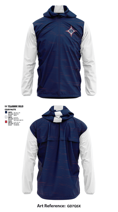 North Central Middle School 90902790 Windbreaker - 1