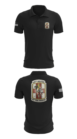Short Sleeve Performance Polo, 43rd Medical Detachment, , Teamtime, Team time, sublimation, custom sports apparel, team uniforms, spirit wear, spiritwear, sports uniforms, custom shirts, team store, custom team store, fundraiser sports, apparel fundraiser