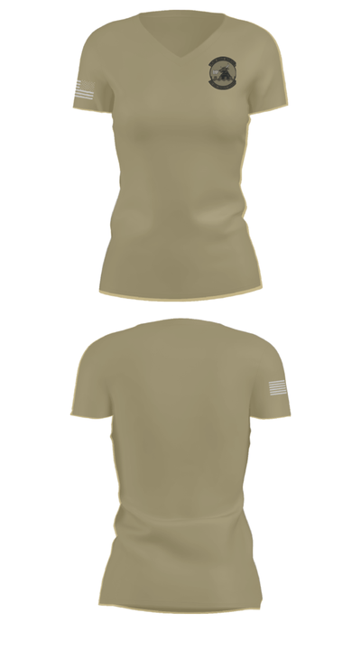 102nd CES 1842645 Women's Short Sleeve V-neck Shirt - 48