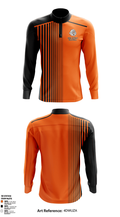 Rural Retreat High School Volleyball 1602998 Quarter Zip Jacket - 1
