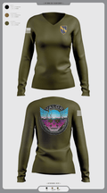 VALOR CO. 5BN, 1SFAB 4859482 Women's Long Sleeve V-neck Shirt - 3
