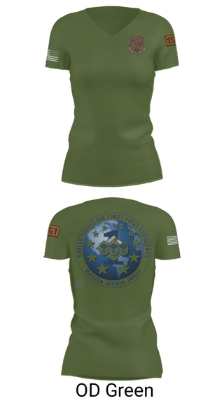 Women's Short Sleeve Vneck Shirt, 186 Air Refueling Wing, Air Force, Teamtime, Team time, sublimation, custom sports apparel, team uniforms, spirit wear, spiritwear, sports uniforms, custom shirts, team store, custom team store, fundraiser sports, apparel fundraiser