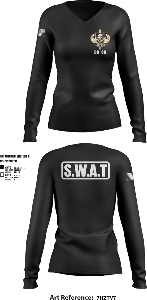 Womens Long Sleeve Vneck Shirt, Delta 4, Police, Teamtime, Team time, sublimation, custom sports apparel, team uniforms, spirit wear, spiritwear, sports uniforms, custom shirts, team store, custom team store, fundraiser sports, apparel fundraiser