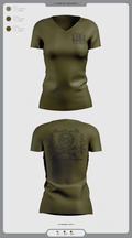 Ruck Caroline Co. 37189797 Women's Short Sleeve V-neck Shirt - 39