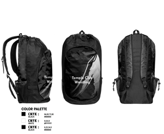 Gear Bag, Temple Wrestling Club, Wrestling, Teamtime, Team time, sublimation, custom sports apparel, team uniforms, spirit wear, spiritwear, sports uniforms, custom shirts, team store, custom team store, fundraiser sports, apparel fundraiser