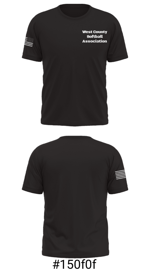 Short Sleeve Performance Shirt, West County Softball Association, Softball, Teamtime, Team time, sublimation, custom sports apparel, team uniforms, spirit wear, spiritwear, sports uniforms, custom shirts, team store, custom team store, fundraiser sports, apparel fundraiser