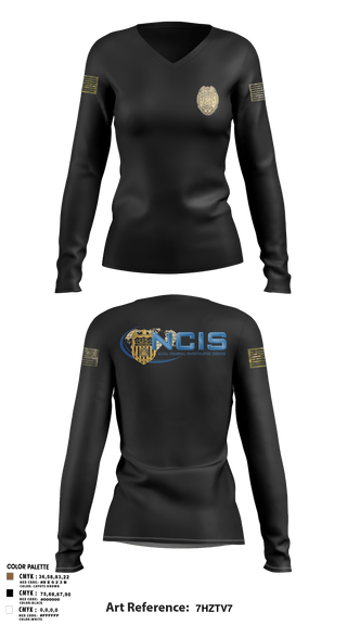 Womens Long Sleeve Vneck Shirt, CID, Navy, Teamtime, Team time, sublimation, custom sports apparel, team uniforms, spirit wear, spiritwear, sports uniforms, custom shirts, team store, custom team store, fundraiser sports, apparel fundraiser