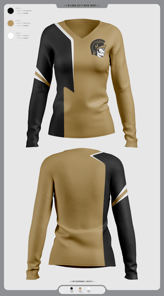 Womens Long Sleeve Vneck Shirt, Millington Central High School Wrestling, Wrestling, Teamtime, Team time, sublimation, custom sports apparel, team uniforms, spirit wear, spiritwear, sports uniforms, custom shirts, team store, custom team store, fundraiser sports, apparel fundraiser