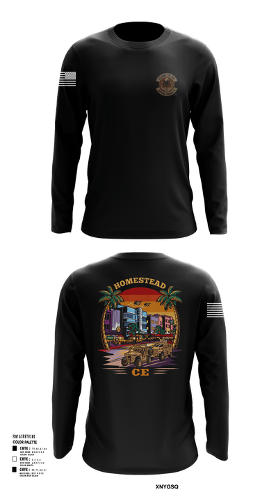 482D Civil Engineer Squadron 21891413 Long Sleeve Performance Shirt - 124