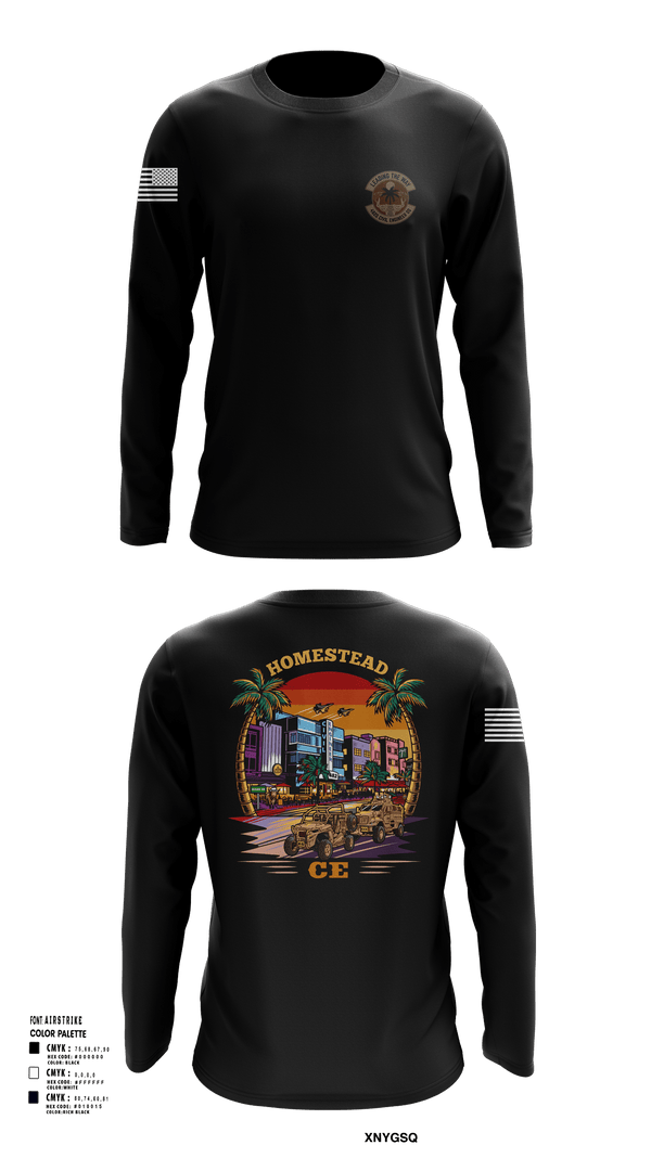 Long Sleeve Performance Shirt, 482D Civil Engineer Squadron, Air Force, Teamtime, Team time, sublimation, custom sports apparel, team uniforms, spirit wear, spiritwear, sports uniforms, custom shirts, team store, custom team store, fundraiser sports, apparel fundraiser
