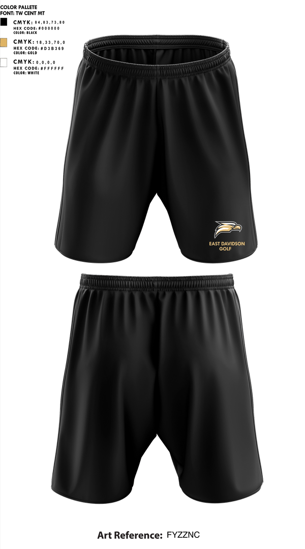 Athletic Shorts With Pockets, East Davidson High School Golf, Golf, Teamtime, Team time, sublimation, custom sports apparel, team uniforms, spirit wear, spiritwear, sports uniforms, custom shirts, team store, custom team store, fundraiser sports, apparel fundraiser