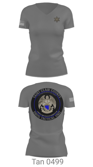 Womens Short Sleeve Vneck Shirt, Drug Tactical Unit, , Teamtime, Team time, sublimation, custom sports apparel, team uniforms, spirit wear, spiritwear, sports uniforms, custom shirts, team store, custom team store, fundraiser sports, apparel fundraiser