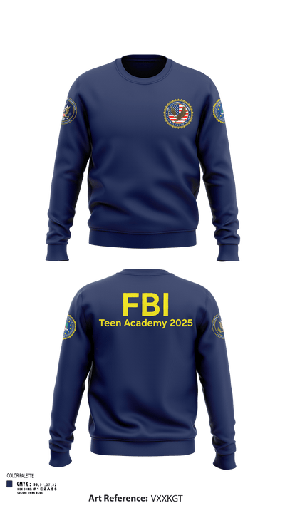 FBI Citizens Academy 38142590 Crew Neck Sweatshirt - 103