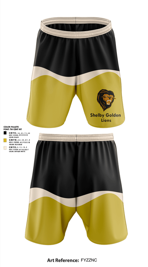 Athletic Shorts With Pockets, Shelby Golden Lions, Track & Field, Teamtime, Team time, sublimation, custom sports apparel, team uniforms, spirit wear, spiritwear, sports uniforms, custom shirts, team store, custom team store, fundraiser sports, apparel fundraiser