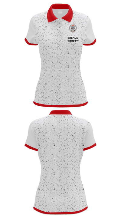 Triple Threat 22413242 Women's Short Sleeve Performance Polo  - 32