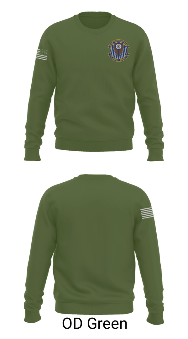 Crew Neck Sweatshirt, 721st Mobility Support Squadron, Air Force, Teamtime, Team time, sublimation, custom sports apparel, team uniforms, spirit wear, spiritwear, sports uniforms, custom shirts, team store, custom team store, fundraiser sports, apparel fundraiser