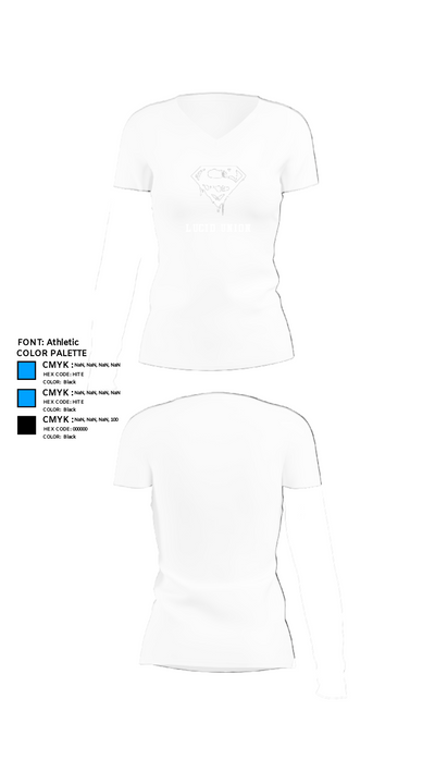 Lucid union 20916482 Women's Short Sleeve V-neck Shirt - 18