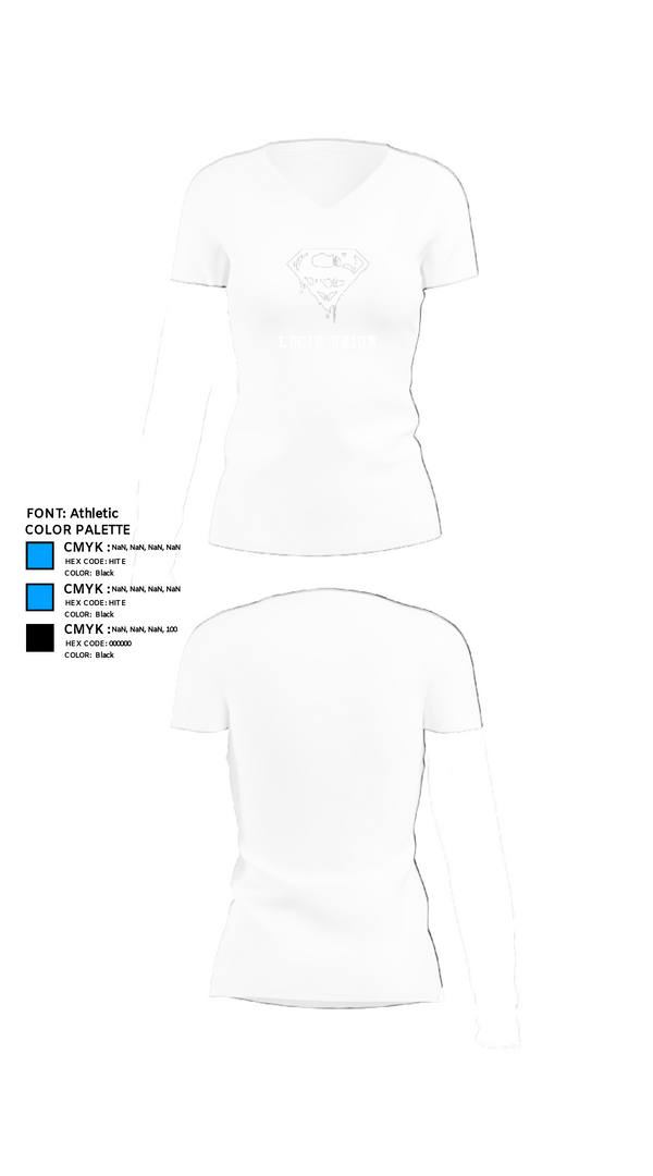 Women's Short Sleeve Vneck Shirt, Lucid union, Football, Teamtime, Team time, sublimation, custom sports apparel, team uniforms, spirit wear, spiritwear, sports uniforms, custom shirts, team store, custom team store, fundraiser sports, apparel fundraiser