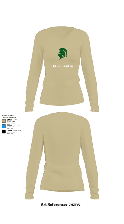 Lasd Lomita 1516490 Women's Long Sleeve V-neck Shirt - 78