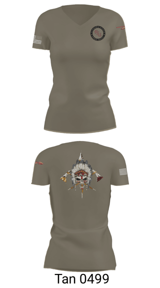 Women's Short Sleeve Vneck Shirt, Seminole Battalion, Army, Teamtime, Team time, sublimation, custom sports apparel, team uniforms, spirit wear, spiritwear, sports uniforms, custom shirts, team store, custom team store, fundraiser sports, apparel fundraiser