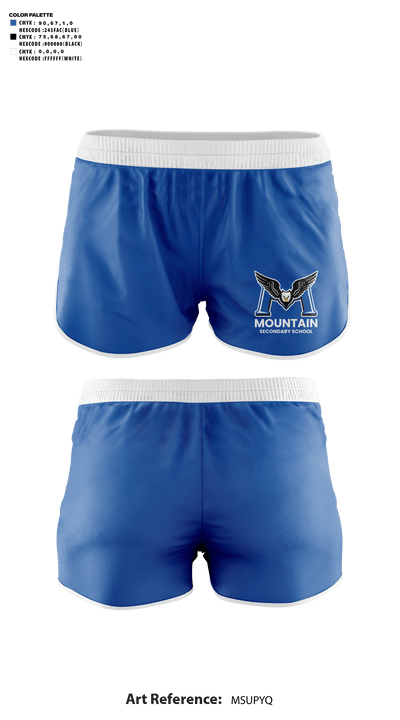 R.E. Mountain Secondary School 55892103 Women's Shorts - 41