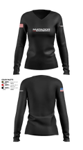 undefined Women's Long Sleeve V-neck Shirt - 5