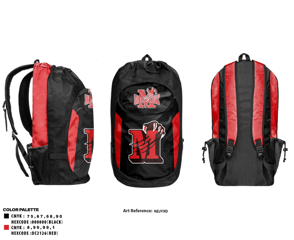 Gear Bag, Moundridge High School Basketball, Women's Basketball, Teamtime, Team time, sublimation, custom sports apparel, team uniforms, spirit wear, spiritwear, sports uniforms, custom shirts, team store, custom team store, fundraiser sports, apparel fundraiser