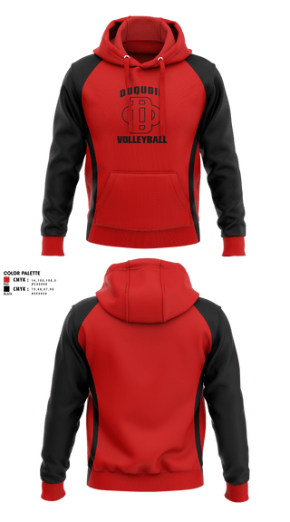 Hoodie, DuQuoin High School Volleyball, Women's Volleyball, Teamtime, Team time, sublimation, custom sports apparel, team uniforms, spirit wear, spiritwear, sports uniforms, custom shirts, team store, custom team store, fundraiser sports, apparel fundraiser