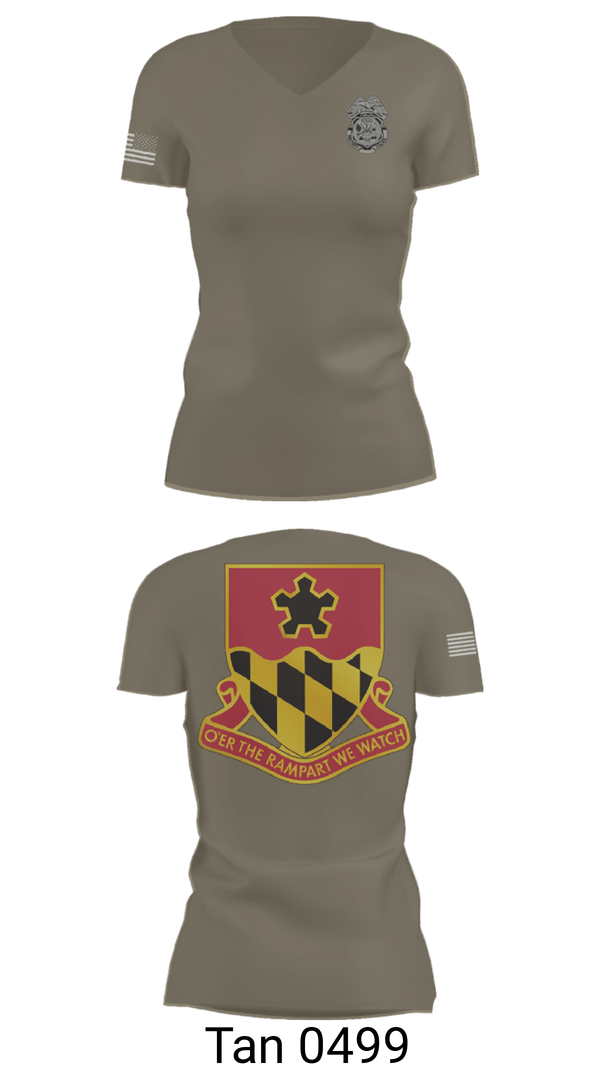 Women's Short Sleeve Vneck Shirt, 2nd MTB/70th RTI, Army, Teamtime, Team time, sublimation, custom sports apparel, team uniforms, spirit wear, spiritwear, sports uniforms, custom shirts, team store, custom team store, fundraiser sports, apparel fundraiser