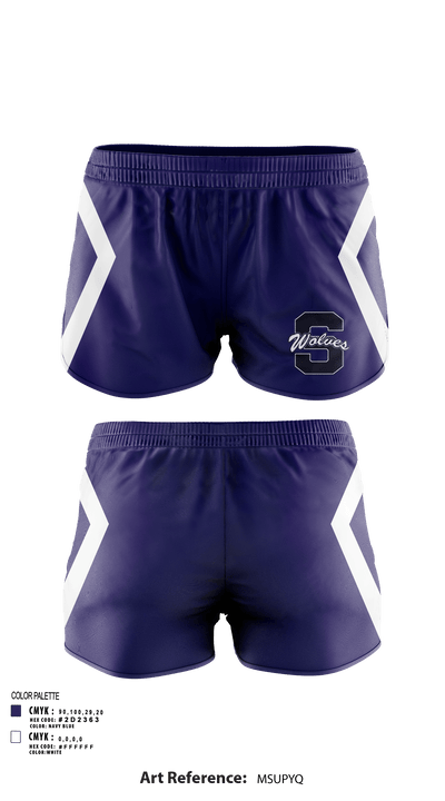Shawnee Middle School Cheer 74518757 Women's Shorts - 1