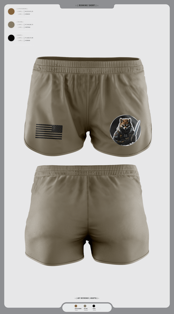 Womens Shorts, Fox Co., Army, Teamtime, Team time, sublimation, custom sports apparel, team uniforms, spirit wear, spiritwear, sports uniforms, custom shirts, team store, custom team store, fundraiser sports, apparel fundraiser