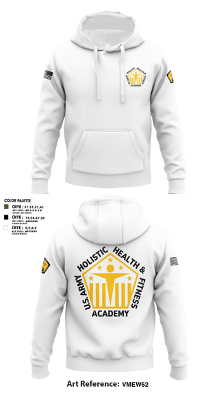 Hoodie, U.S. Army Holistic Health & Fitness Academy, Army, Teamtime, Team time, sublimation, custom sports apparel, team uniforms, spirit wear, spiritwear, sports uniforms, custom shirts, team store, custom team store, fundraiser sports, apparel fundraiser