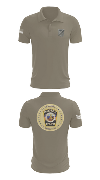 Short Sleeve Performance Polo, Swampscott Police, Police, Teamtime, Team time, sublimation, custom sports apparel, team uniforms, spirit wear, spiritwear, sports uniforms, custom shirts, team store, custom team store, fundraiser sports, apparel fundraiser
