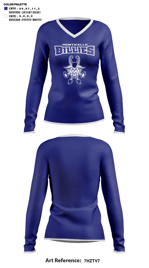 Womens Long Sleeve Vneck Shirt, Monticello High School Cheer, Cheer, Teamtime, Team time, sublimation, custom sports apparel, team uniforms, spirit wear, spiritwear, sports uniforms, custom shirts, team store, custom team store, fundraiser sports, apparel fundraiser