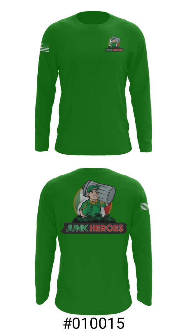 Long Sleeve Performance Shirt, Junk Heroes, , Teamtime, Team time, sublimation, custom sports apparel, team uniforms, spirit wear, spiritwear, sports uniforms, custom shirts, team store, custom team store, fundraiser sports, apparel fundraiser