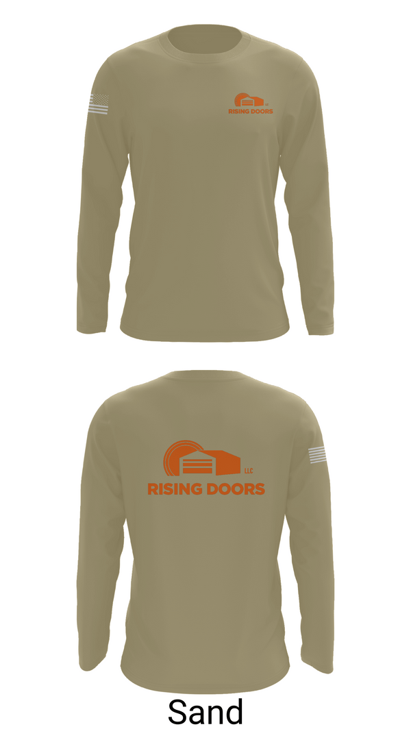 Long Sleeve Performance Shirt, Rising Doors, Army, Teamtime, Team time, sublimation, custom sports apparel, team uniforms, spirit wear, spiritwear, sports uniforms, custom shirts, team store, custom team store, fundraiser sports, apparel fundraiser