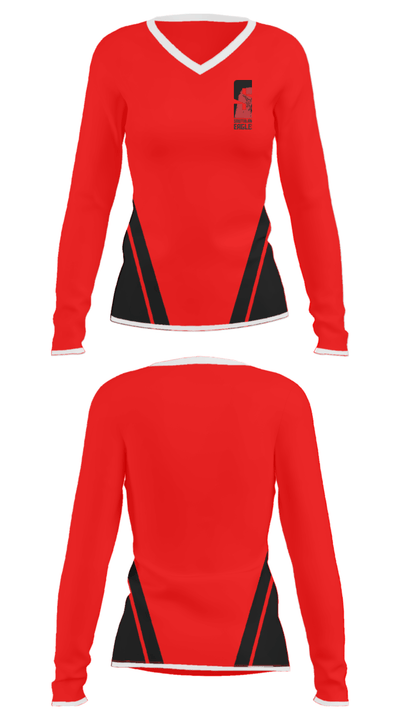 Southland High School Tennis 65645090 Women's Long Sleeve V-neck Shirt - 27